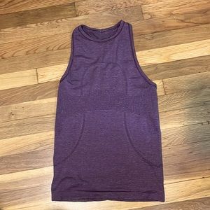 Burgundy Lululemon vintage high neck swiftly tech